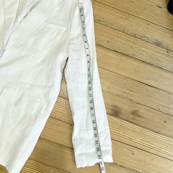 NWOT STAUD Linen Maxwell Blazer in White Sz M. - Picture 11 of 16